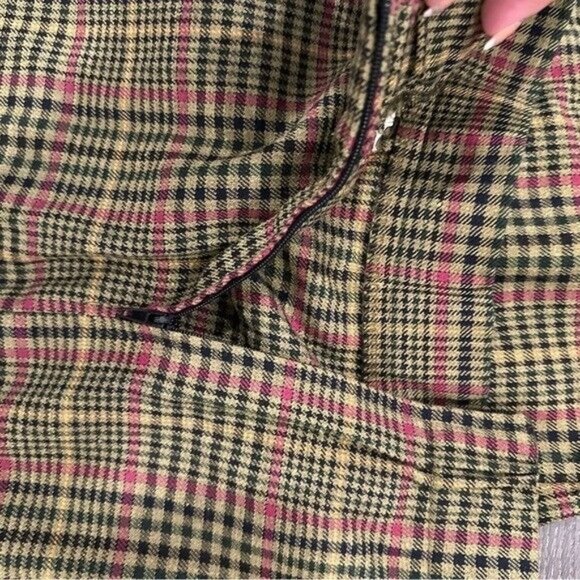 Vintage 80s Plaid Academia Doble Breasted Blazer and Skirt Suit Set Size Small - Picture 8 of 13